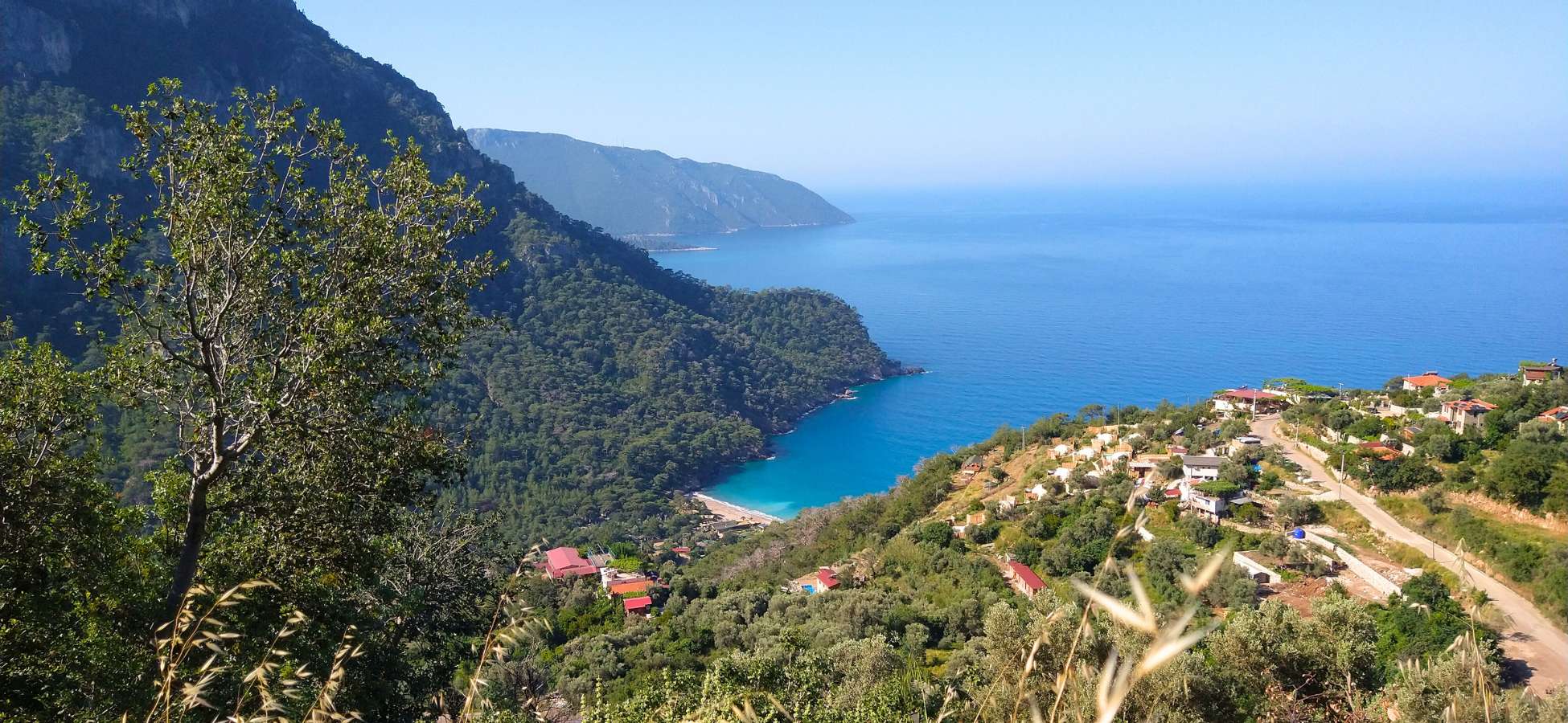 mountains and sea viewing while hiking the lycian way route