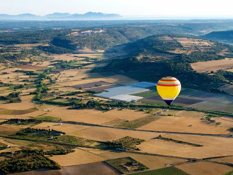 go for a hot air balloon ride for gorgeous views over Mallorca