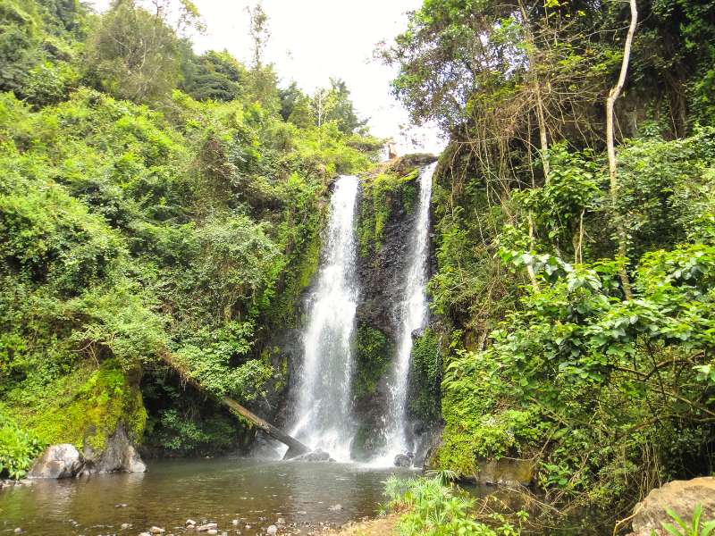 marangu waterfalls as seen on the Marangu (Coca-Cola) kilimanjaro route 