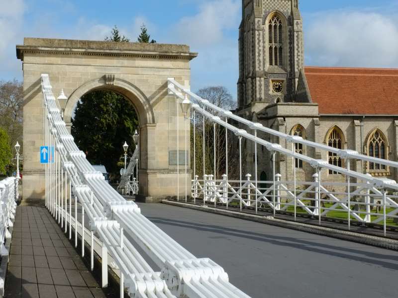 Marlow Bridge, as seen from Thames Path walk