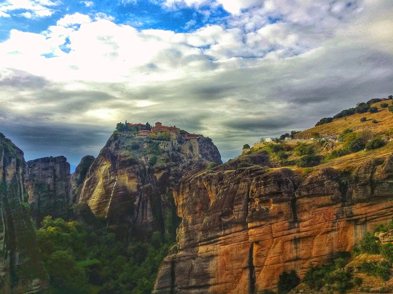 Varlaam Monastery in Meteora, Greece. If you only have time to visit one of the monasteries, this was the one my guide recommended.