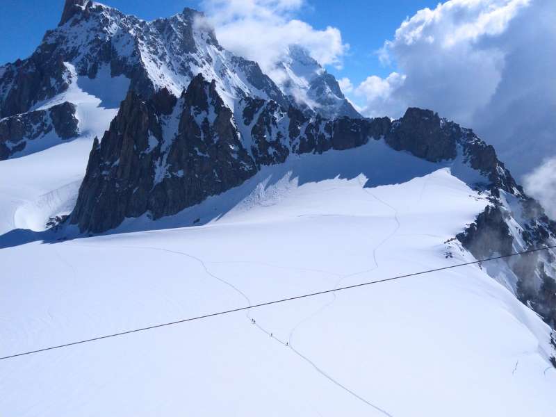 Valley Blanche Traverse glacier walk