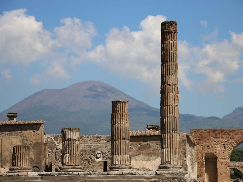 The active volcano of Mount Vesuvius is one of the most beautiful places in Italy.