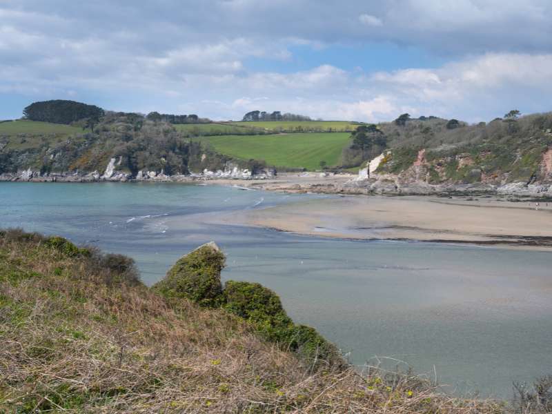 Mothecombe Beach, one of the walks in the South West Coast path.