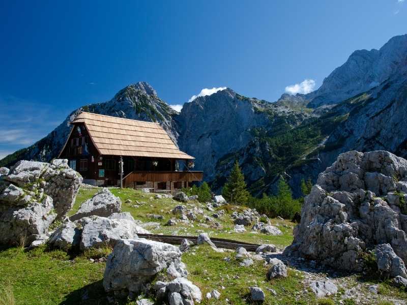 mountain hut in Slovenia