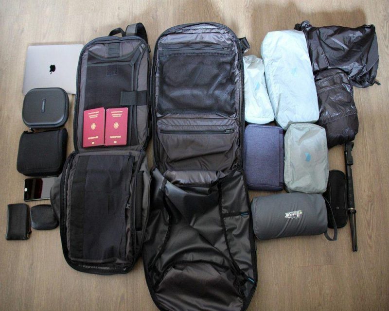 Packing cubes keep everything neat and organised 