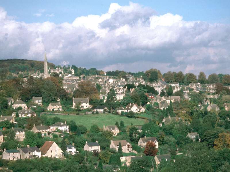 Painswick town, one of the routes on the Cotswold Way