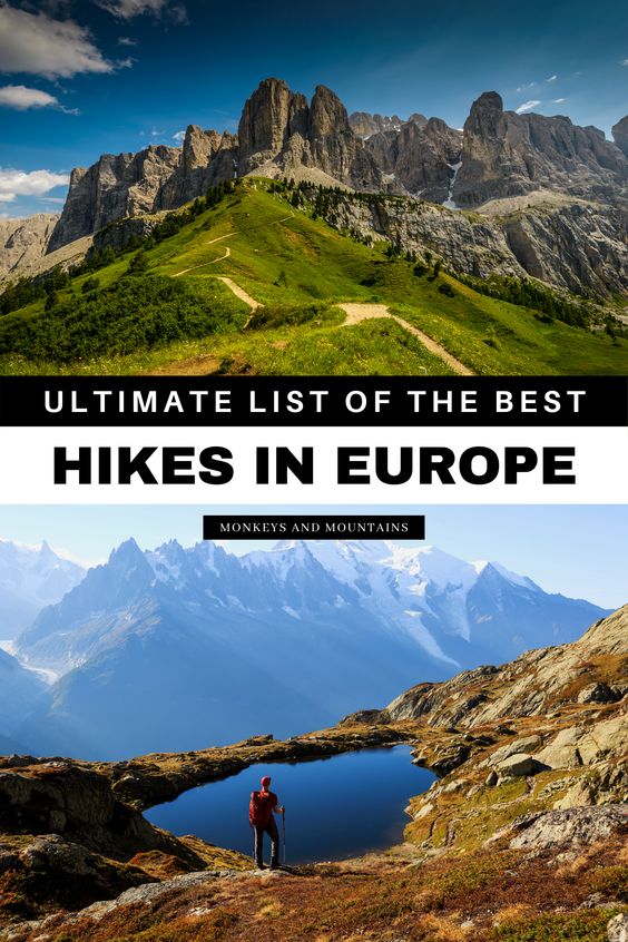 best hikes in Europe pin