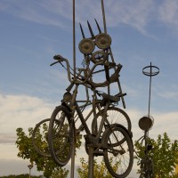 responsible tourism-sculpture made by teens in Costa Brava, Spain