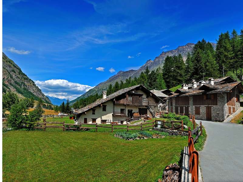 village of Rhême Notre Dame in Gran Paradiso