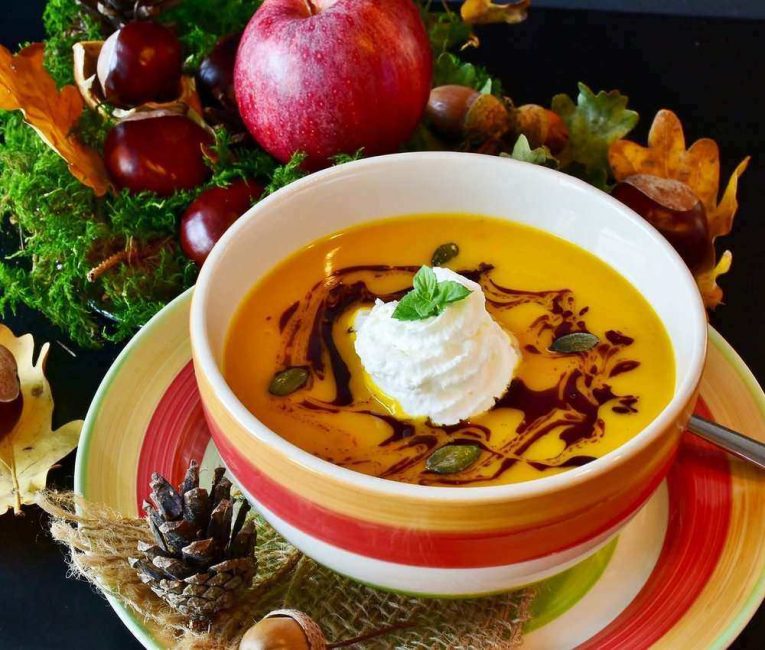 Roast Pumpkin soup is a must-try Australian dish 