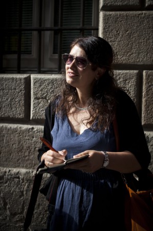 Laurel Robbins in Barcelona's Gothic Quarter