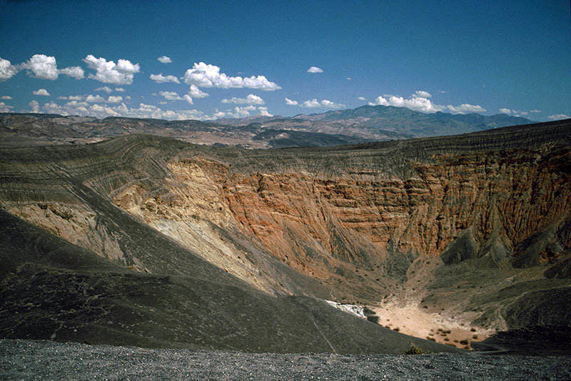 Ubehebe Crater Loop is one of the most scenic hiking areas in Death valey National Park 