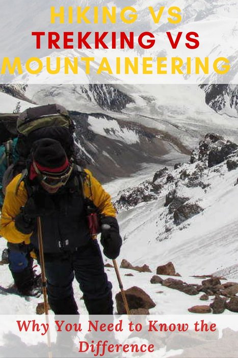 what's the difference between hiking, trekking and mountaineering? The differences between these 3 adventures are explained here