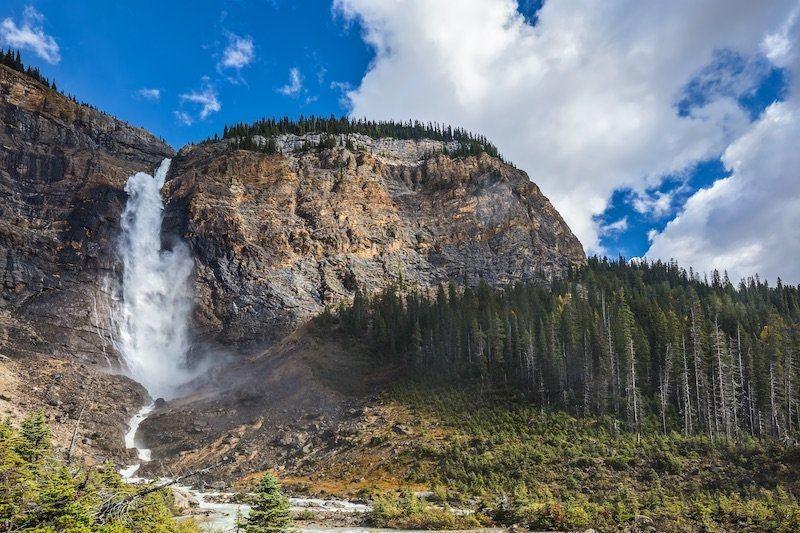 Takakkaw Falls is the second tallest waterfall in Canada. 