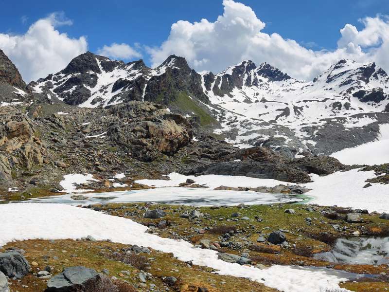 Ruitor Glacier seen while hiking in Gran Paradiso National Park