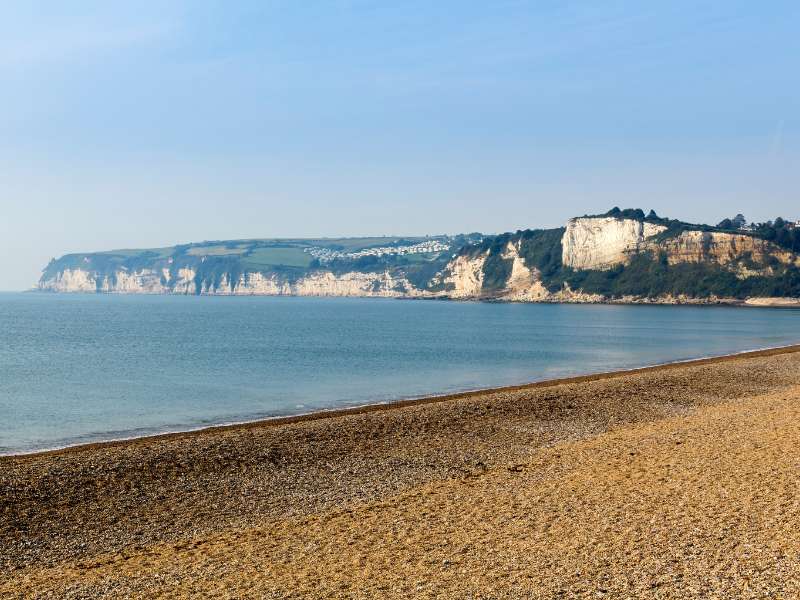 Seaton, one of the walks in the South West Coast path.