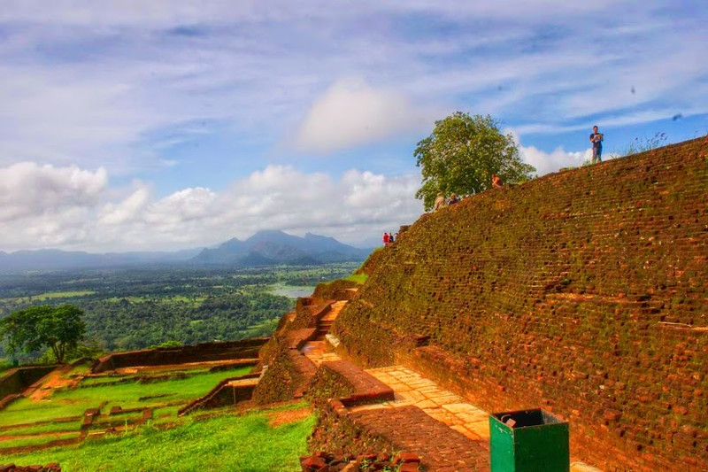 Views from the top of Sigiyria over Sri Lanka.