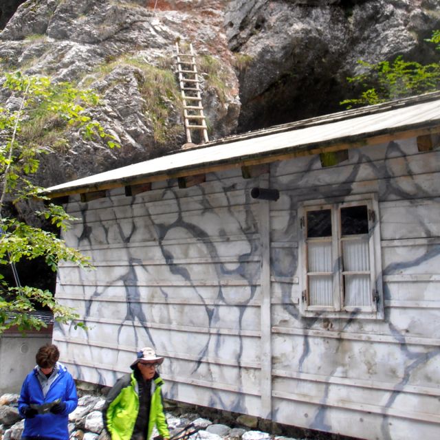 The secret hospital was built in camouflaged buildings deep in the Pasica Gorge