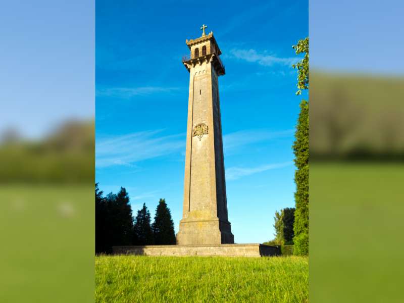 Somerset Monument, one of the scenic spots on the Cotswold Way