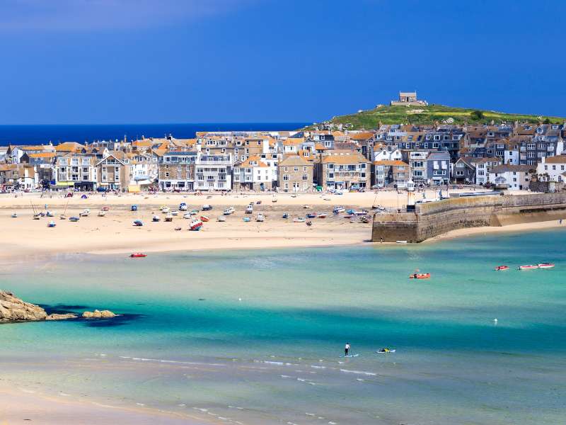 St Ives, one of the walks in the South West Coast path.