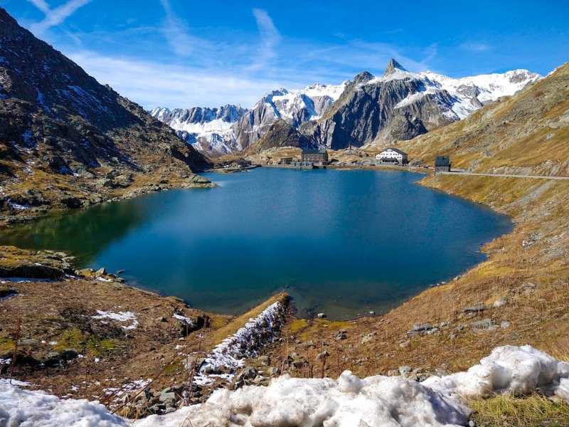 Great Saint-Bernard Pass and Lake