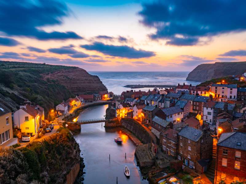 Staithes village, one of the Cleveland Way walks