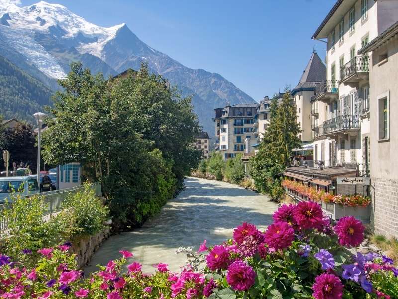 mountain town of Chamonix, France