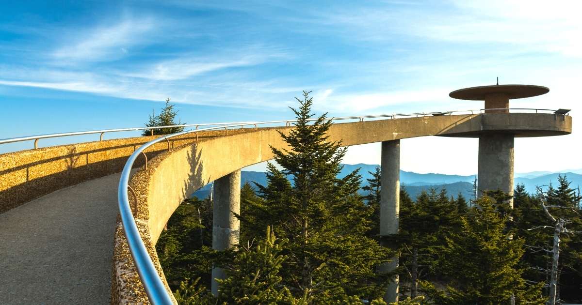 The Clingmans Dome Observation Tower is an easy hike/walk that can be done anytime of the day.