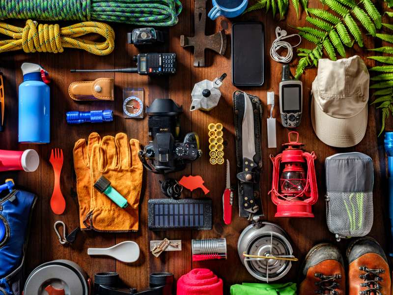 survival gear for hiking, camping, trekking and mountaineering