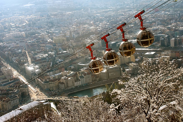 Taking the Grenoble-Bastille cable car to La Bastille is the #1 thing to do in Grenoble, France.