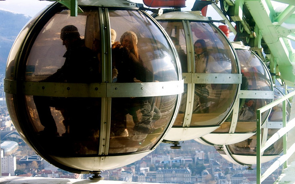 The Grenoble-Bastille cable car is the coolest cable car I've ever taken.