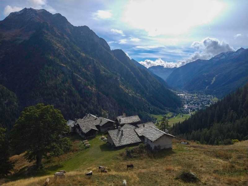 visit Walser settlements, like the Alpenzu Grande in Gressoney, Aosta Valley