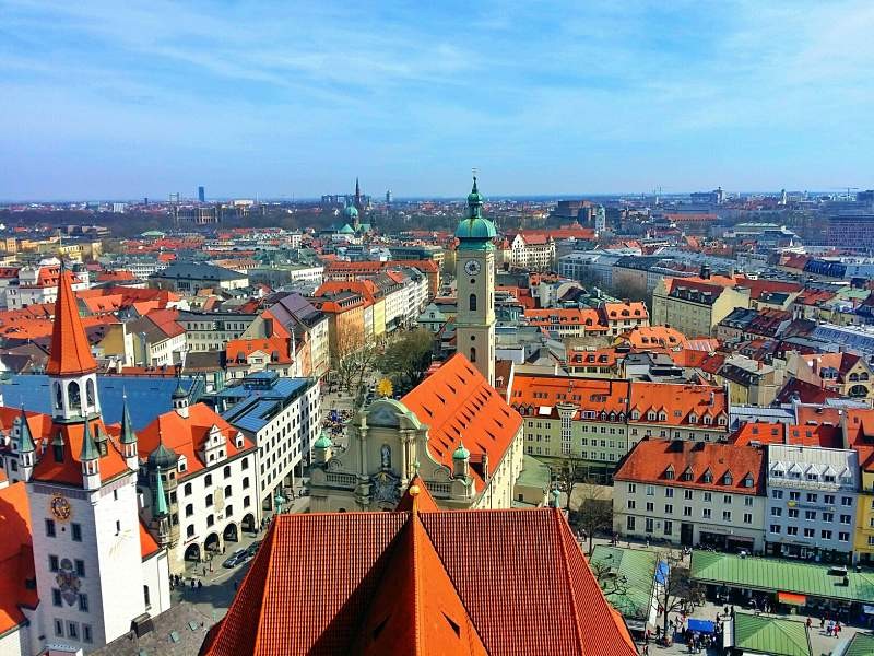 things to do in Munich view from St Peters Church