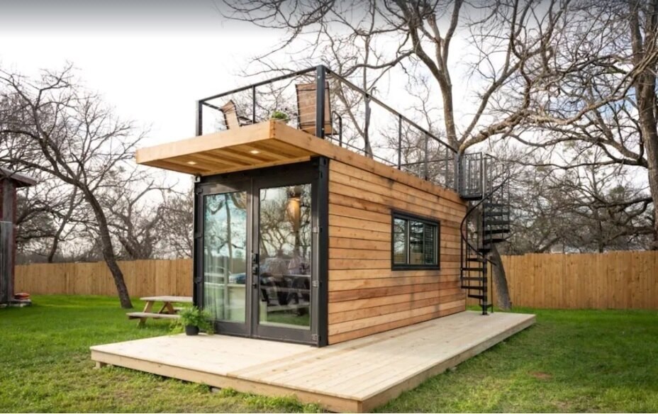 Tiny Cargo home in Waco Texas