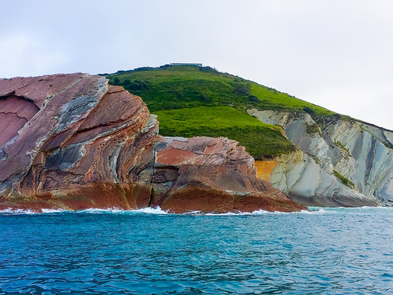 rock formations along the UNESCO Basque Coast Geopark