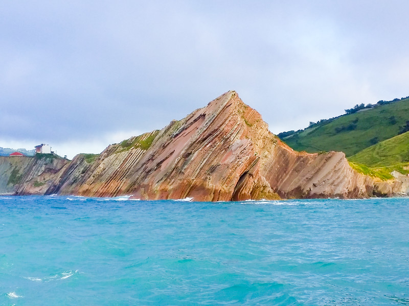 Spectacular rock formations seen along the UNESCO Basque Coast Geopark