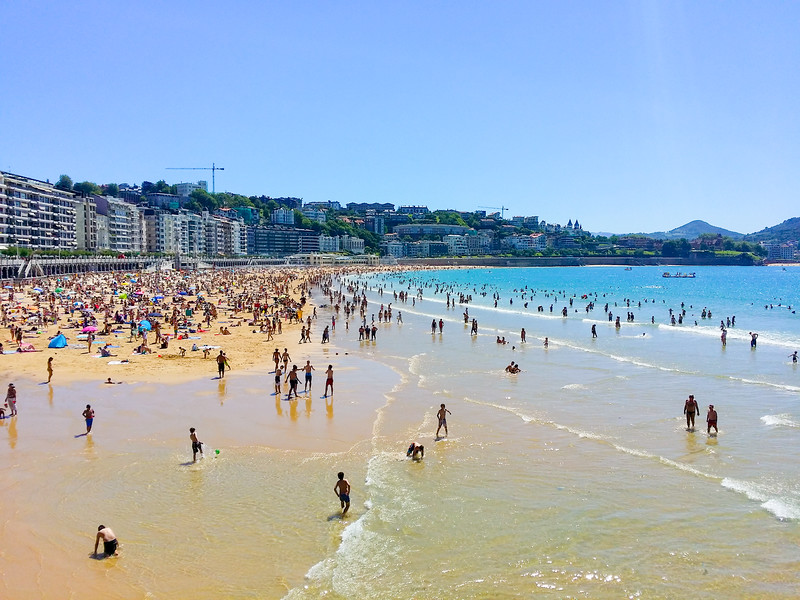 Concha Beach in San Sebastian, Basque Country