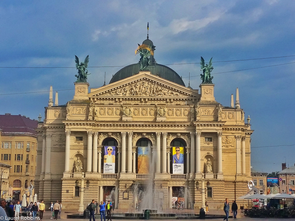 Lviv Theatre of Opera and Ballet was built in the Viennese neo-Renaissance style.