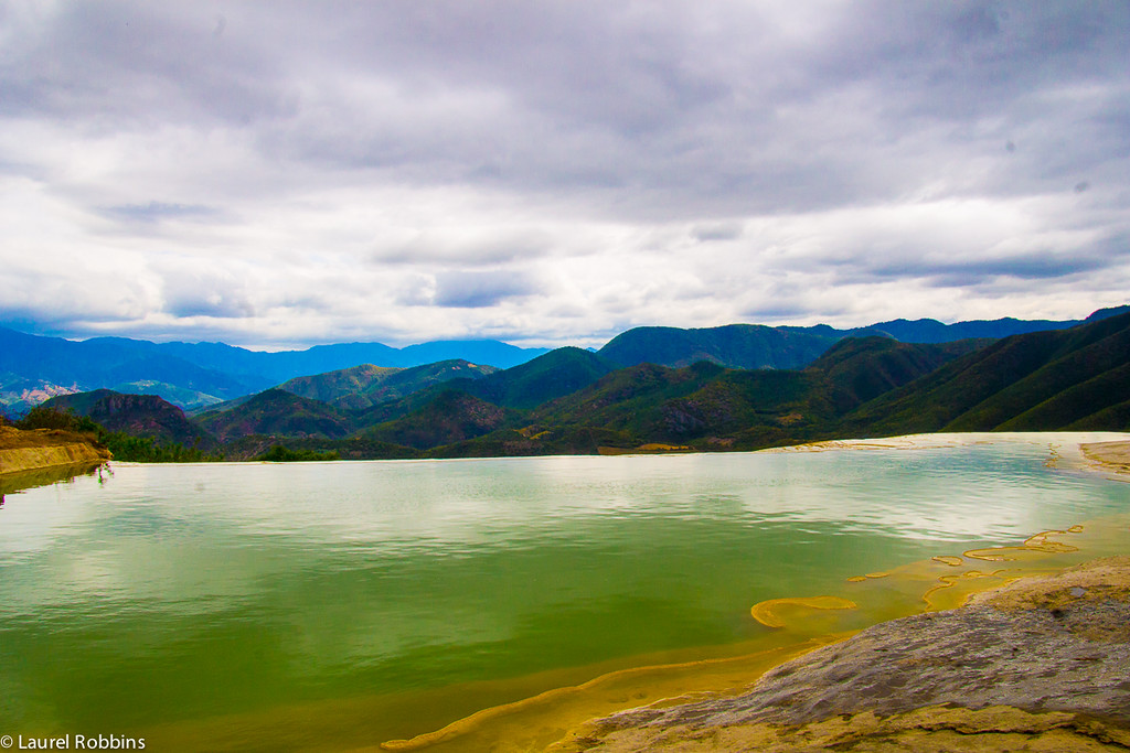 Swim in Hierve el Aqua, a natural infinity pool near Oaxaca, when you travel to Mexico