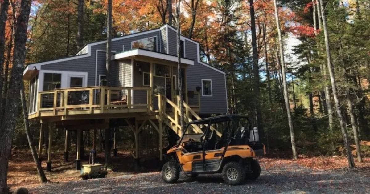 Treehouse rental near Bar Harbor, Maine