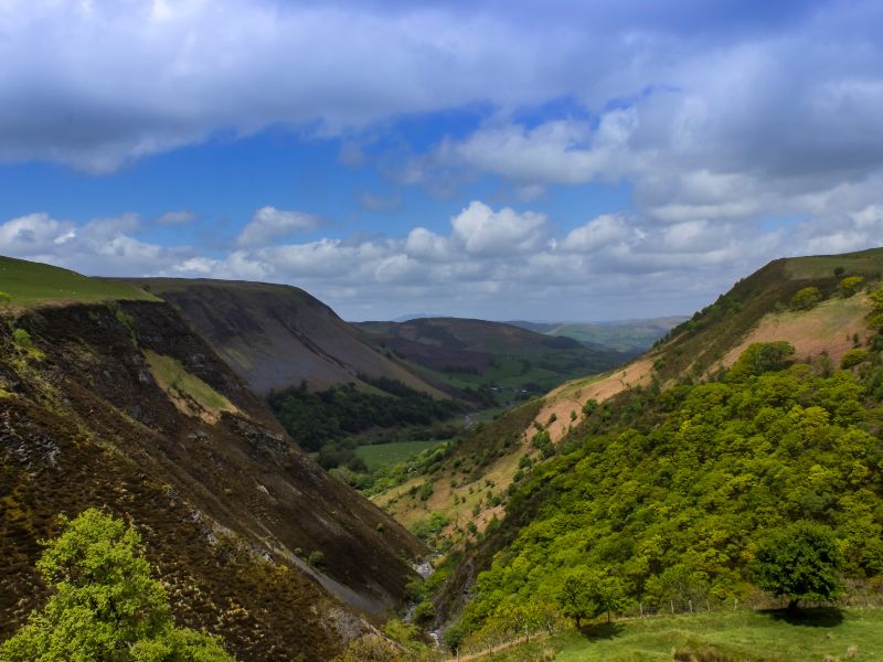 Dylife, one of the stops on Glyndwr's Way walk, one of the best hikes in Wales, UK