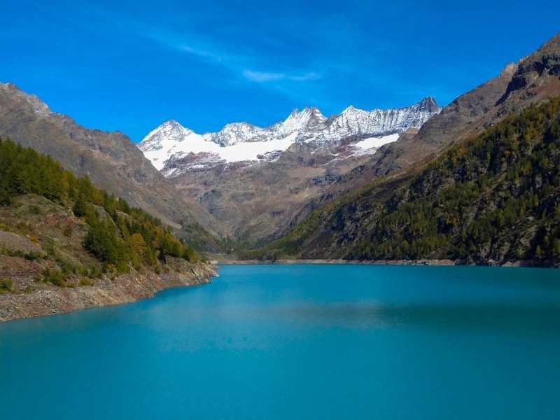 Lake Place Moulin is a highlight of the Aosta Valley