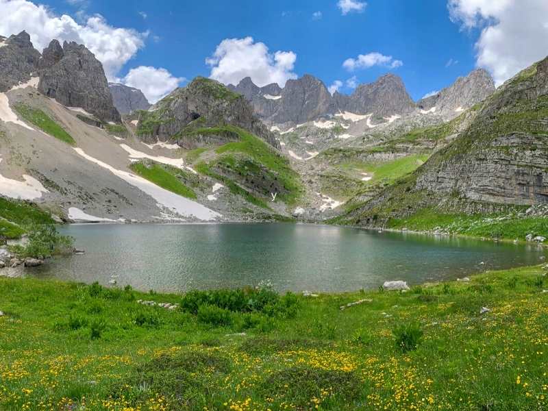 Jezerca Peak in Albania is the highest peak in the Dinaric Alps and a higlight of your Via Dinarica HIking Tour