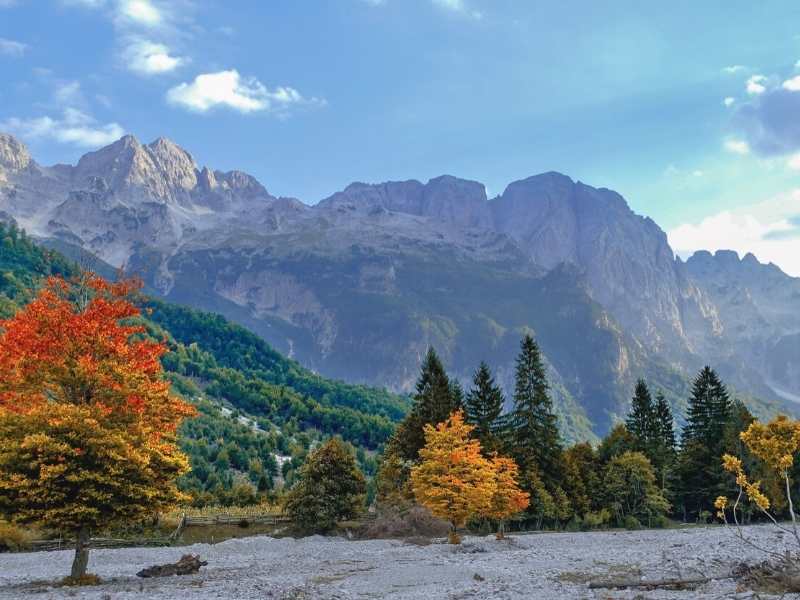 Valbona Valley National Park is located in the Albanian Alps and is a higlight on your Via Dinarica Hiking Tour