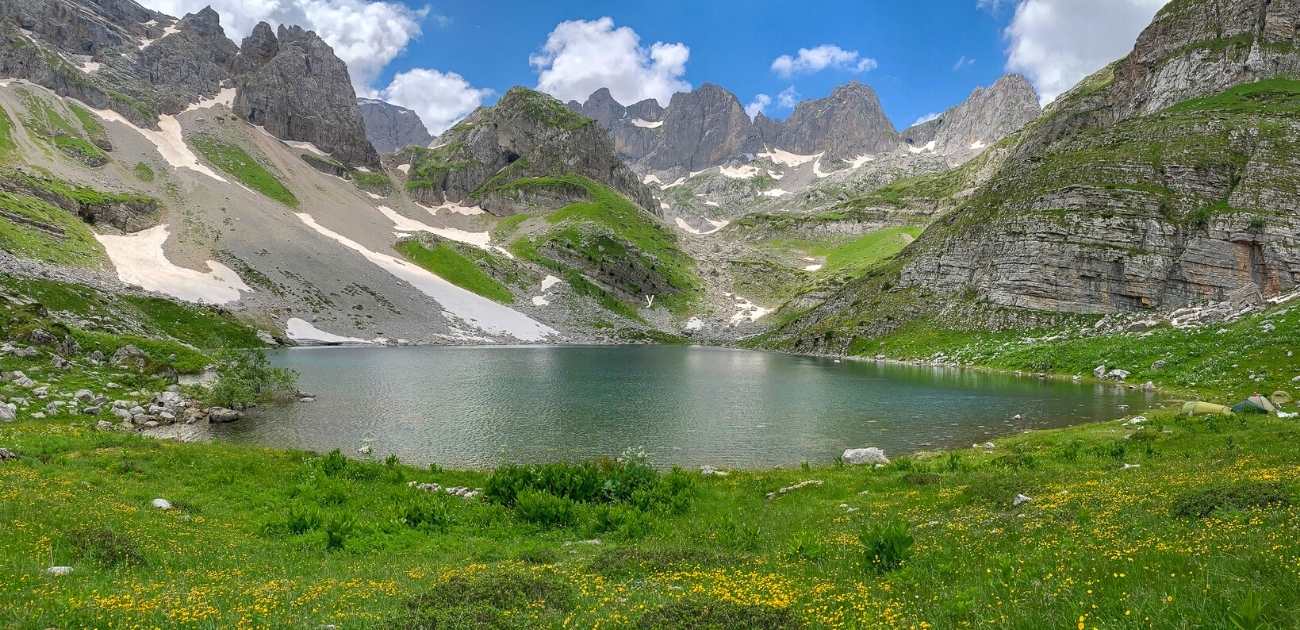 Jezerca Peak in Albania is the highest peak in the Dinaric Alps and a higlight of your Via Dinarica HIking Tour