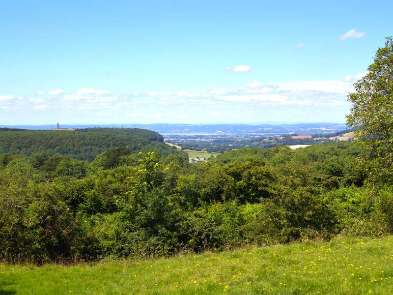 a view from Wotton-Under-Edge for the Cotswold Way walk