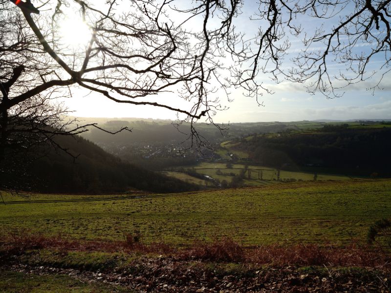 Knighton, the starting point in Glyndwr's Way walk