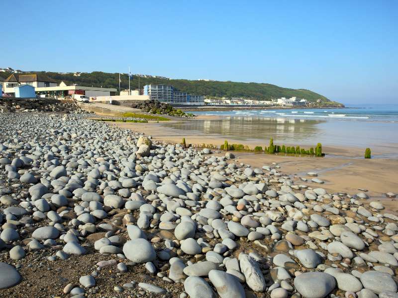 Westward Ho, one of the walks in the South West Coast path.