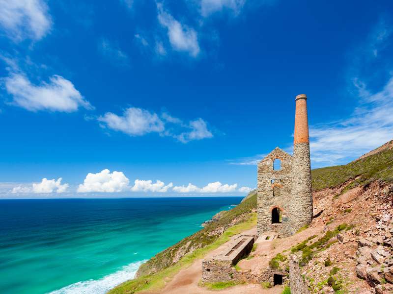 Wheal Coates, as seen from South West Coast path walk